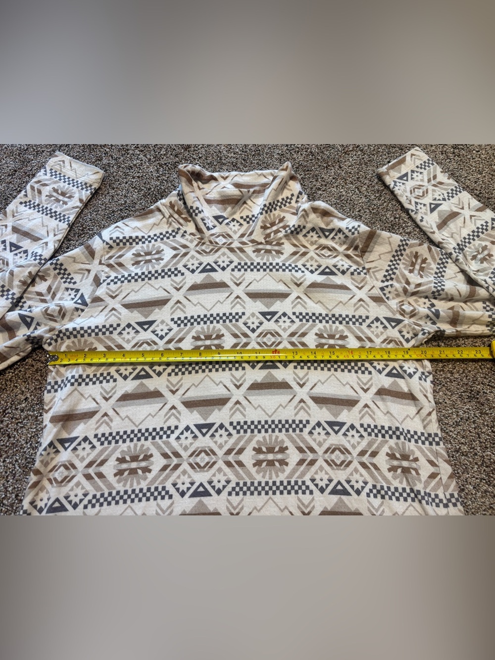 Columbia Women's XL Holly Hideaway Funnel Neck Shirt Turtleneck beige ski base - Picture 4 of 7